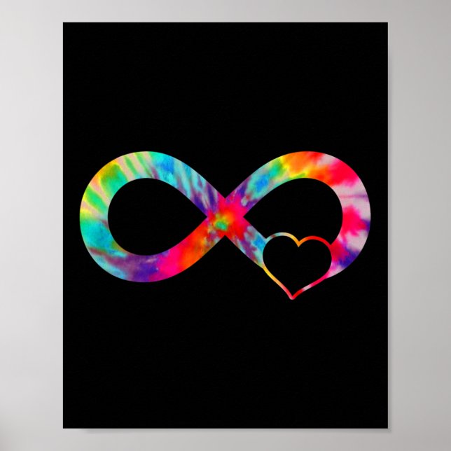 Affiche Neurodiversité Coeur Infinité Signe Autisme Lauréa (Devant)