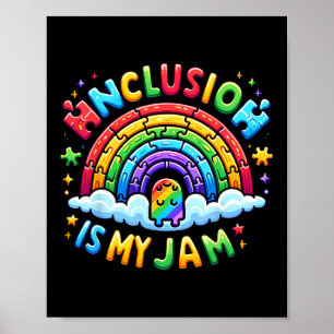 Affiche Neurodiversité L'inclusion est mon jambon Autisme