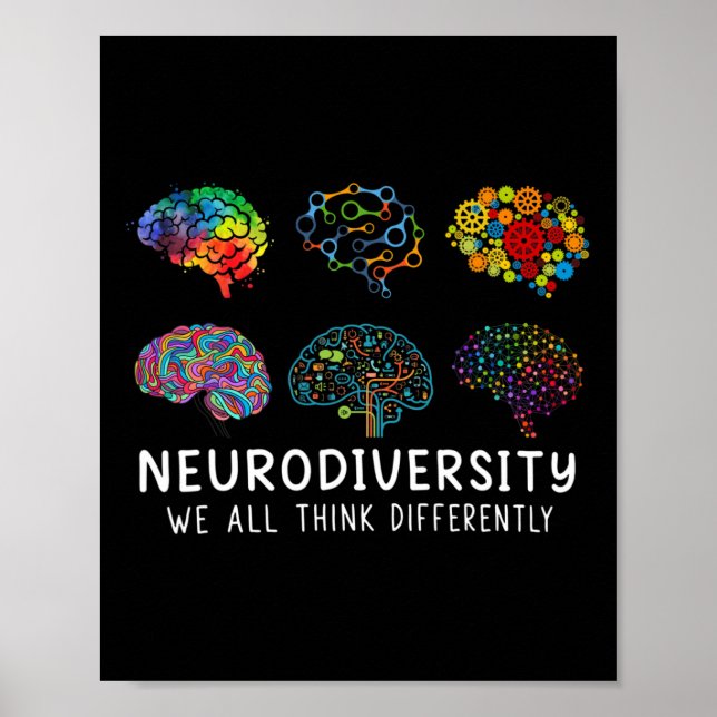 Affiche Neurodiversité Nous Pensons Tous Différemment Cern (Devant)
