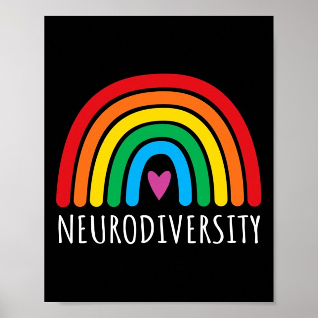 Affiche Neurodiversité Sensibilisation sur l'autisme arc-e (Devant)