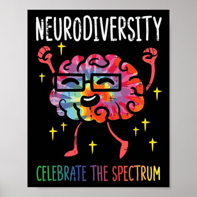 Affiche Neurodiversité Sensibilisation sur l'autisme Cerve (Devant)