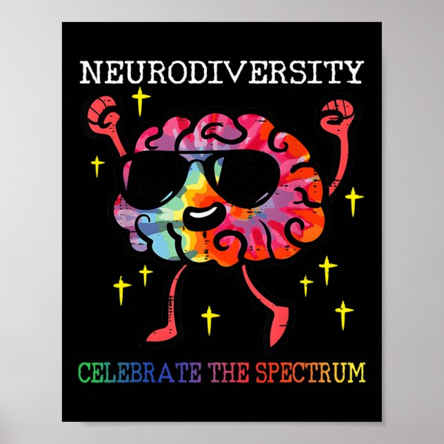Affiche Neurodiversité Sensibilisation sur l'autisme Cerve (Devant)