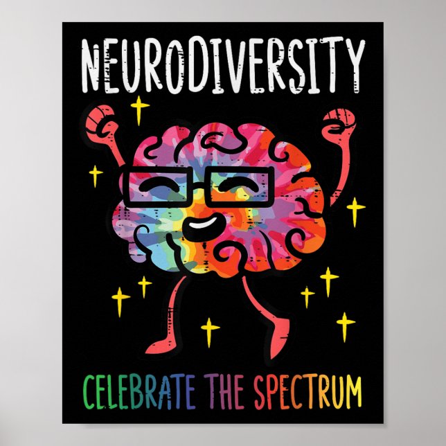 Affiche Neurodiversité Sensibilisation sur l'autisme Cerve (Devant)