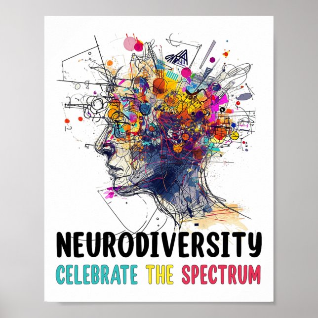 Affiche Neurodiversité Sensibilisation sur l'autisme Cerve (Devant)
