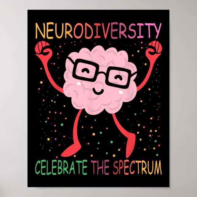 Affiche Neurodiversité Sensibilisation sur l'autisme Cerve (Devant)