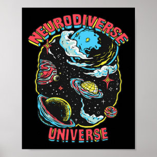 Affiche Neurodiversité Univers Neurodiversité Embrasser Ad