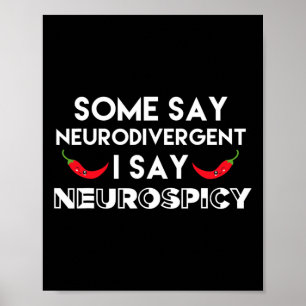 Affiche Neurodivertissement Neurospicy Adhd Fun Neurodiver
