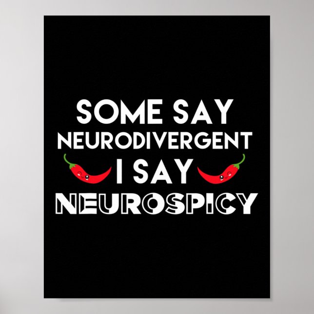Affiche Neurodivertissement Neurospicy Adhd Fun Neurodiver (Devant)