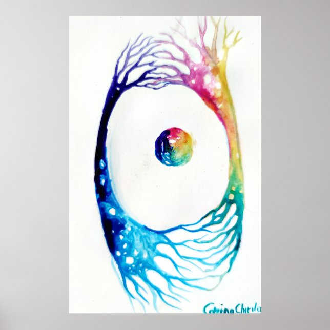 Affiche Neurones connectés (Devant)