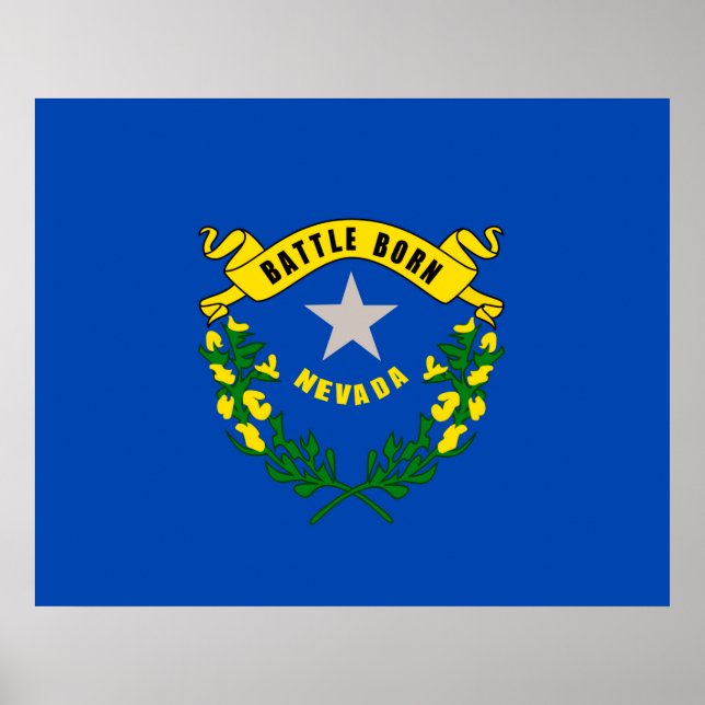 Affiche Nevada State Flag Design (Devant)