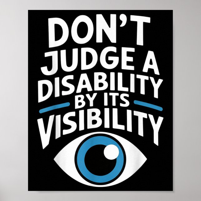 Affiche N'évaluez pas un professeur de handicap Sensibilis (Devant)