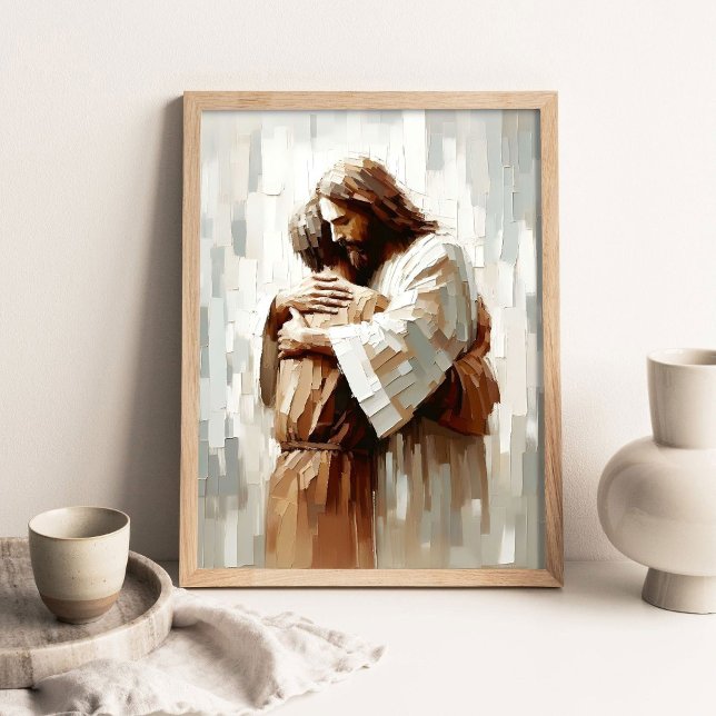 Affiche Never-ending Support, Digital Christian Art, Jesus (Créateur téléchargé)