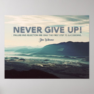 Affiche Never Give Up