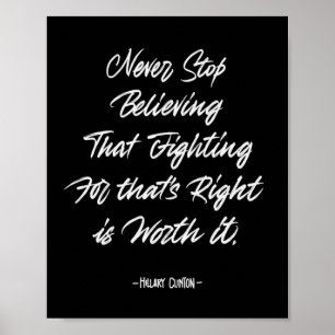 Affiche Never Stop Believing