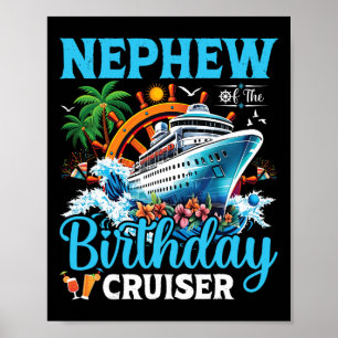 Affiche Neveu du bateau de croisière d'anniversaire Cruise