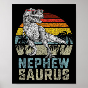 Affiche Neveuxsaurus T Rex Dinosaure Neveu Saurus Famille