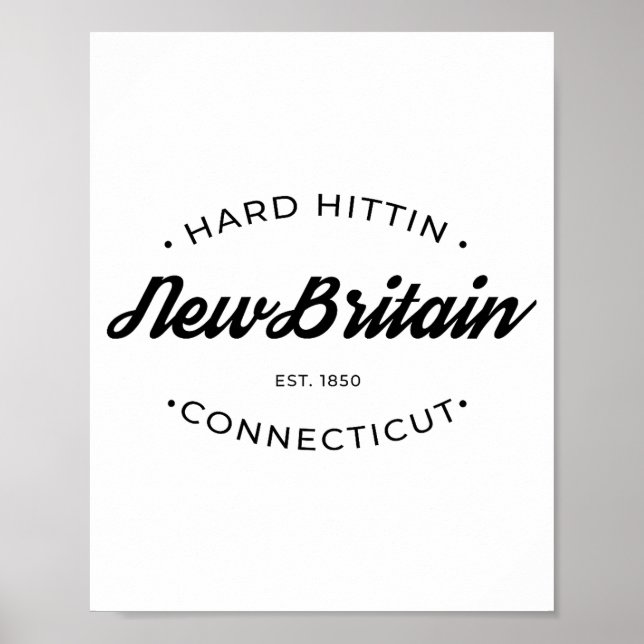 Affiche New Britain Ct Hard Hittin  (Devant)