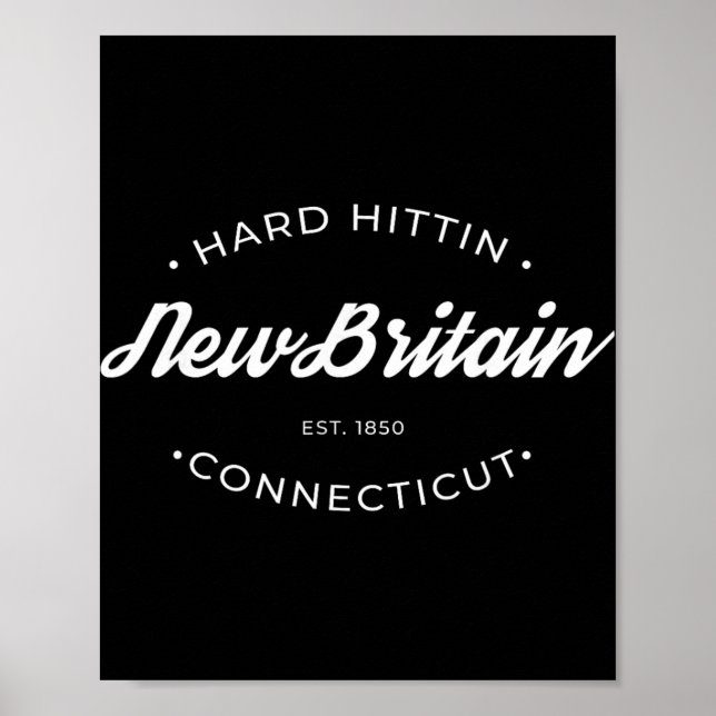 Affiche New Britain Ct Hard Hittin  (Devant)