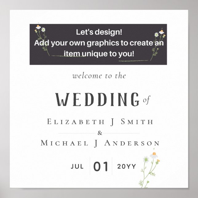 Affiche NEW ! Design Your Own Wedding Item (Devant)