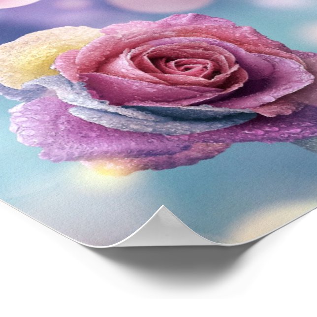 Affiche New Eden Hummingbird & Rose (Coin)