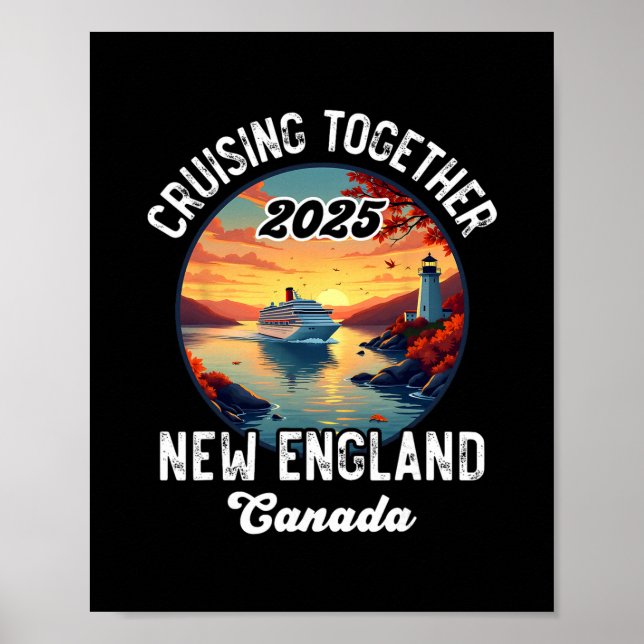 Affiche New England Canada Cruise  (Devant)