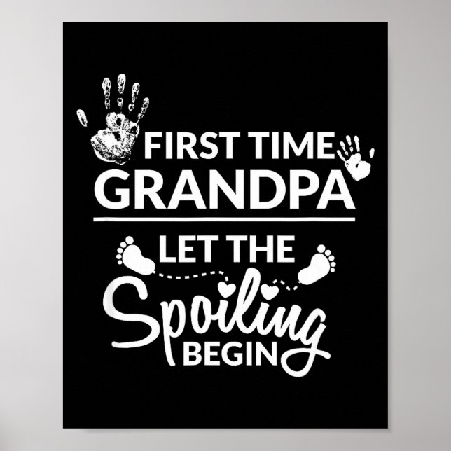 Affiche New First Time Grandpa Let The Siling Begin Gift  (Devant)