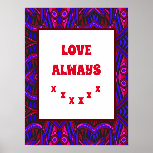 Affiche New Fish Head Feuilles Jazz Funk Purple Blue Red (Devant)