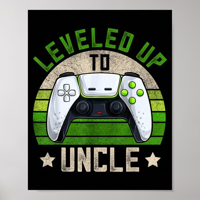 Affiche New Gamer Uncle Apparel, Funny Pregnancy Announcem (Devant)