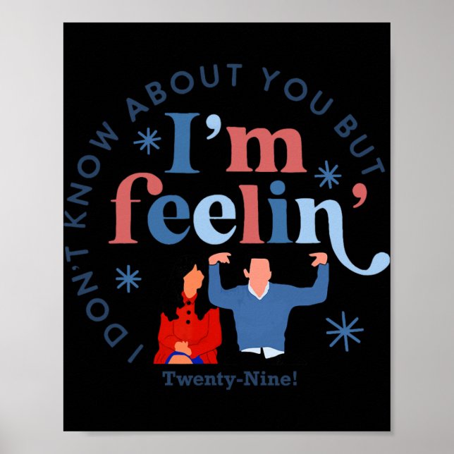 Affiche New Girl 29 I'm Feelin' Twenty Nine Happy Birthday (Devant)