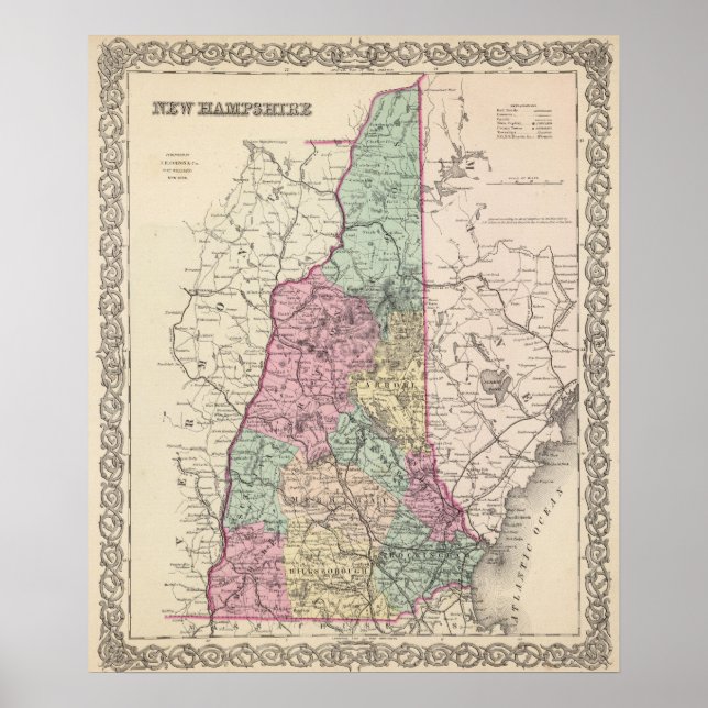 Affiche New Hampshire (Devant)