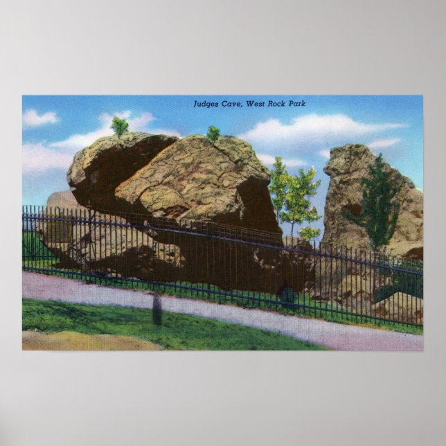 Affiche New Haven, CTWest Rock Park Vue des juges (Devant)