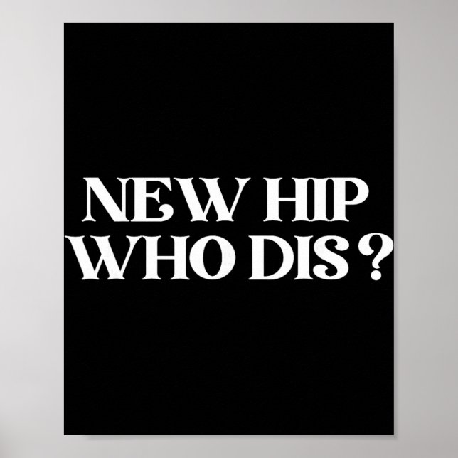 Affiche New Hip Who Dis Black Modern Clic V-neck  (Devant)