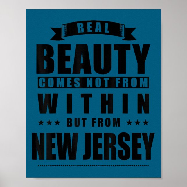 Affiche New Jersey - Funny D City Gift  (Devant)