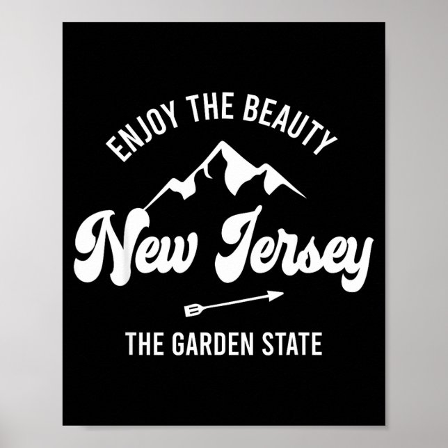 Affiche New Jersey - The Garden State - Enjoy The Beauty  (Devant)