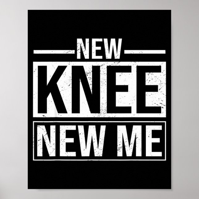 Affiche New Knee New Me Funny Knee Replacement Surgery Rec (Devant)