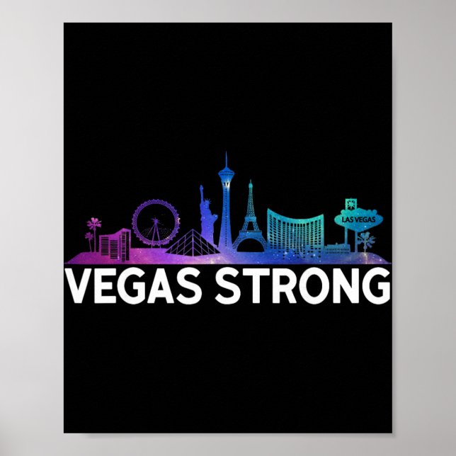 Affiche New Las Vegas Strong For Men, Women And Youth  (Devant)