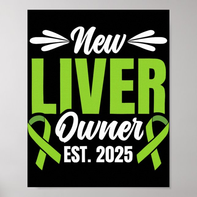Affiche New Liver Owner Est. 2025 - Liver Transplant Recie (Devant)