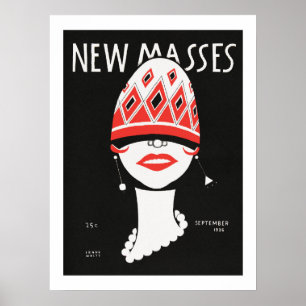 Affiche New Masses (1926) par Frank Walts