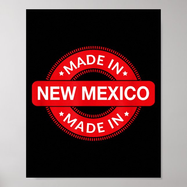 Affiche New Mexico Home - Made In New Mexico - Funny Label (Devant)