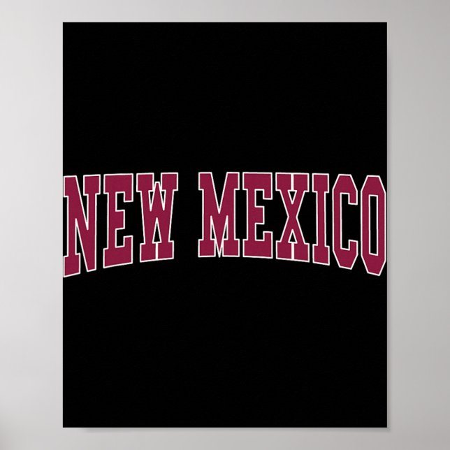 Affiche New Mexico - Throwback Design - Clic  (Devant)