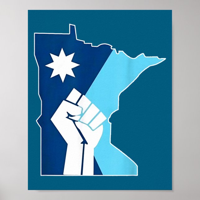 Affiche New Minnesota Rebel State Flag (Devant)