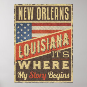 Affiche New Orleans Louisiana