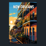 Affiche New Orleans Louisiana Travel Art Vintage<br><div class="desc">Nouvelle Orléans design de déplacement vectoriel rétro. Surnommé le "Big Easy",  il est connu pour sa vie nocturne 24h/24,  sa scène musicale animée et sa cuisine épicée et singulière reflétant son histoire de melting pot des cultures française,  africaine et américaine.</div>
