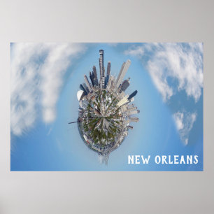 Affiche New Orleans Unique City Skyline Photo Voyage