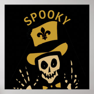 Affiche New Orleans Voodoo Man, ÉFFRAYANT, modifier le tex