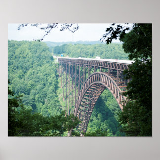 Affiche New River Gorge Bridge, Virginie-Occidentale Impri