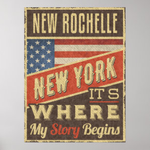 Affiche New Rochelle New York