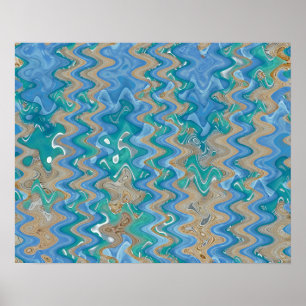 Affiche New Turks Pier Abstrait 3, 2011   Images SVP