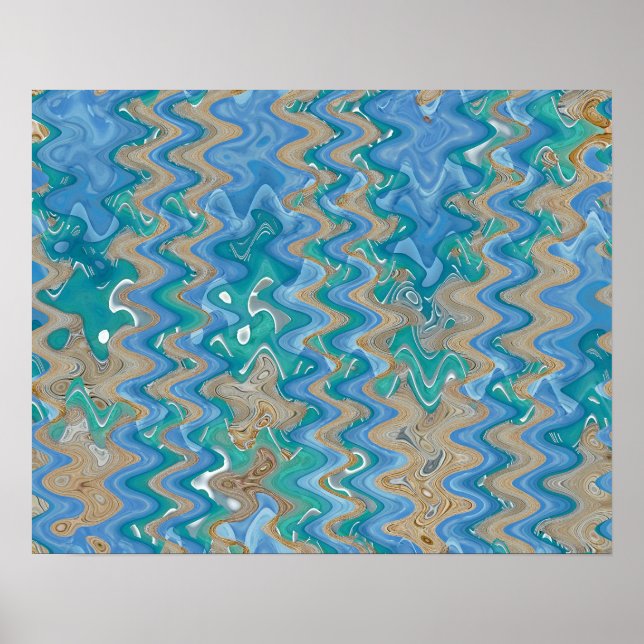Affiche New Turks Pier Abstrait 3, 2011 | Images SVP (Devant)