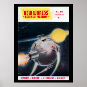 Affiche New Worlds 059 (1957-05.Nova)_Pulp Art